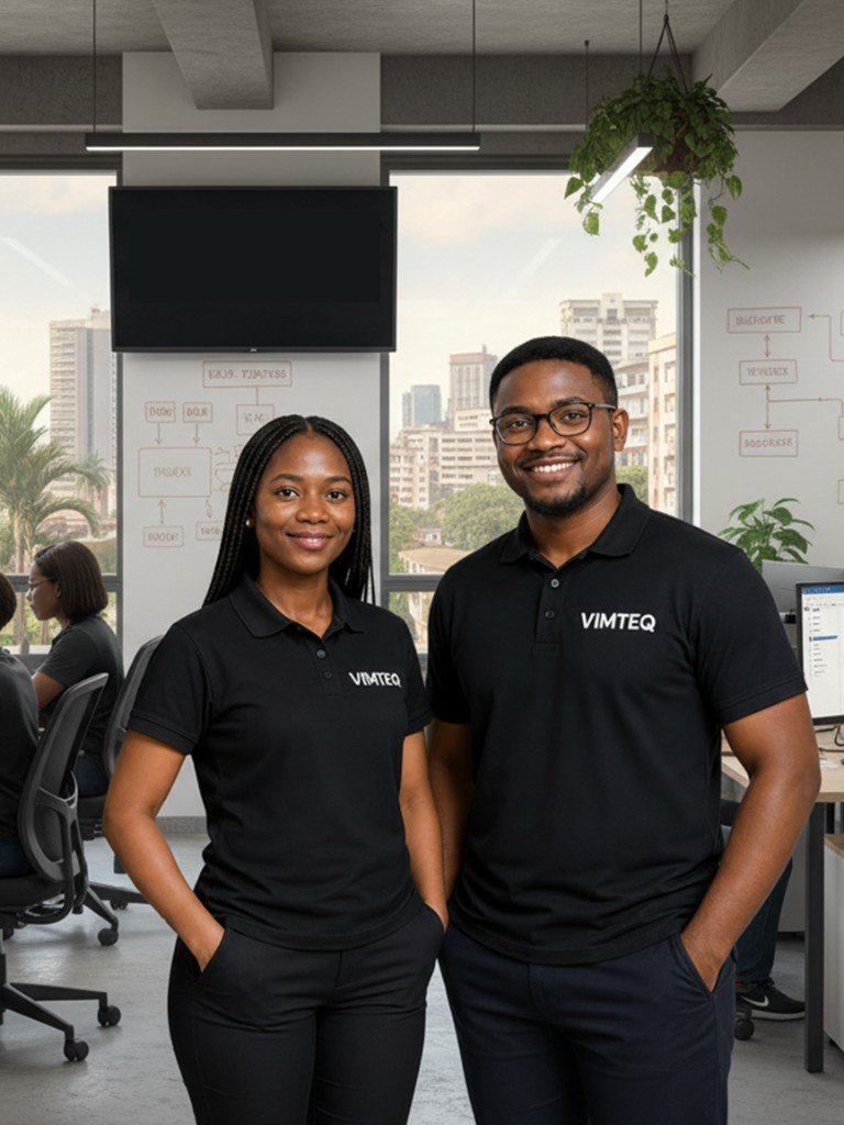 L'équipe Vimteq en collaboration au bureau